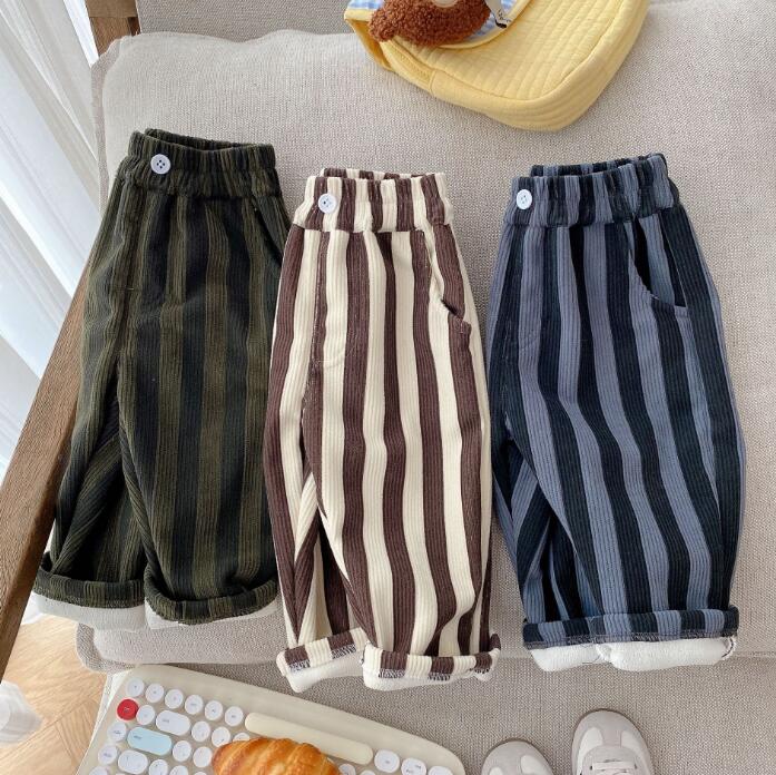 2023★春秋新作★韓国風子供服★ズボン★コーデュロイ★3色73-120CM