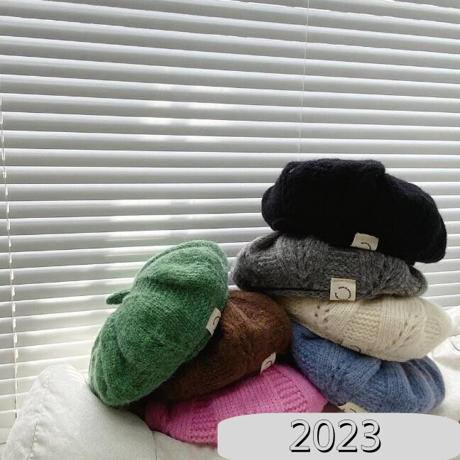 子供用★帽子★ベレー帽★キッズ★男女兼用★暖かい★防寒★ニット帽子★7色
