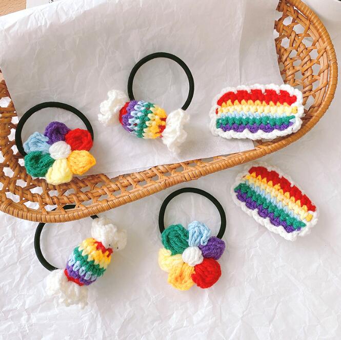 髪飾り★まとめ髪用★ヘアアクセサリー★女の子★ヘアゴム★2枚入り★可愛い★多色