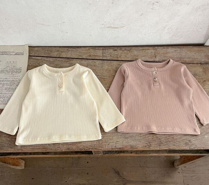 子供服★トップス★カシュクール★長袖シャツ★男女兼用★ベビー★2色★66-100CM