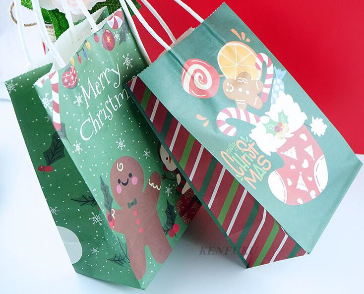 ★紙袋★DIY包装　クリスマス★ラッピング用の紙袋　ギフトバッグ