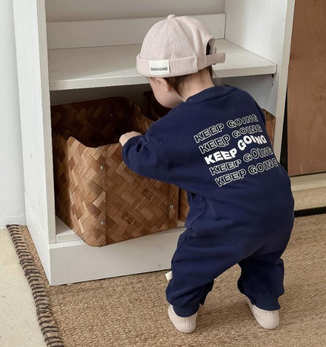 2023★秋冬新作★韓国風子供服★ロンパース★裏起毛★2色66-90CM