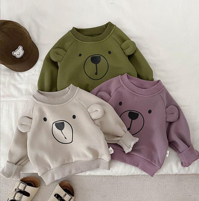 2023★春秋新作★韓国風ベビー服★トレーナー★裏起毛★3色66-100CM