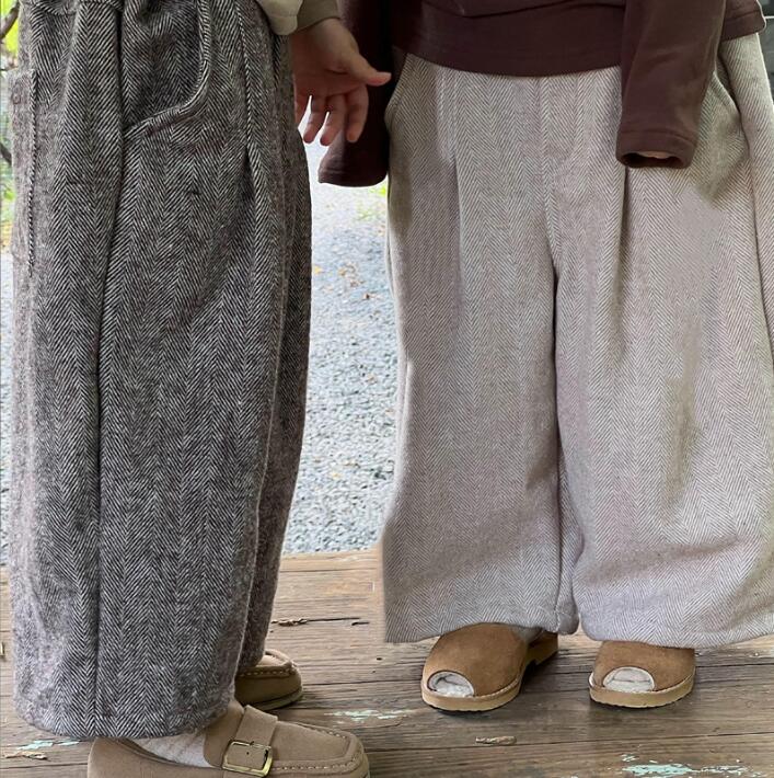 2023★秋冬新作★韓国風子供服★ズボン★2色90-150CM