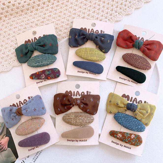 髪飾り★まとめ髪用★ヘアアクセサリー★子供用★キッズ★ヘアピン★3枚入り★多色