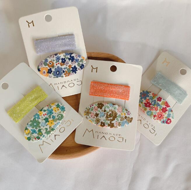 髪飾り★まとめ髪用★ヘアアクセサリー★子供用★キッズ★ヘアピン★2枚入り★多色