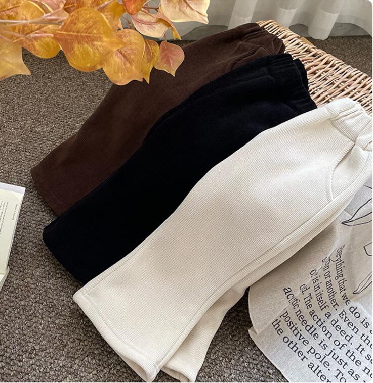 2023★秋冬新作★韓国風子供服★裏起毛★ズボン★3色90-140CM