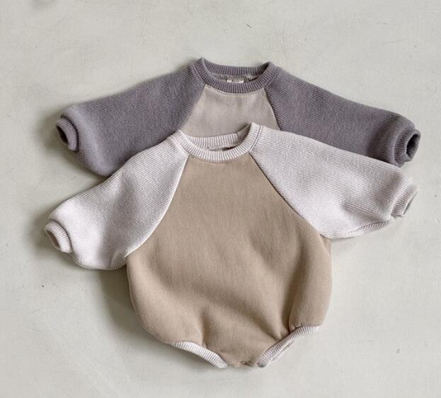 2023秋冬★ベビー服★厚手ロンパース★66-90cm★2色