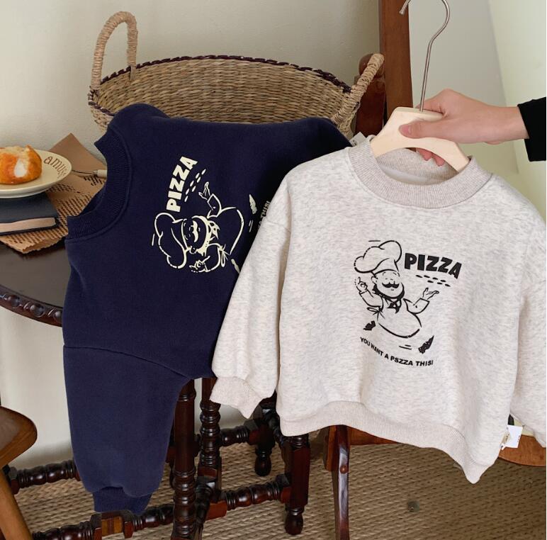 2023★秋冬新作★韓国風子供服★裏起毛★トレーナー★2色90-140CM