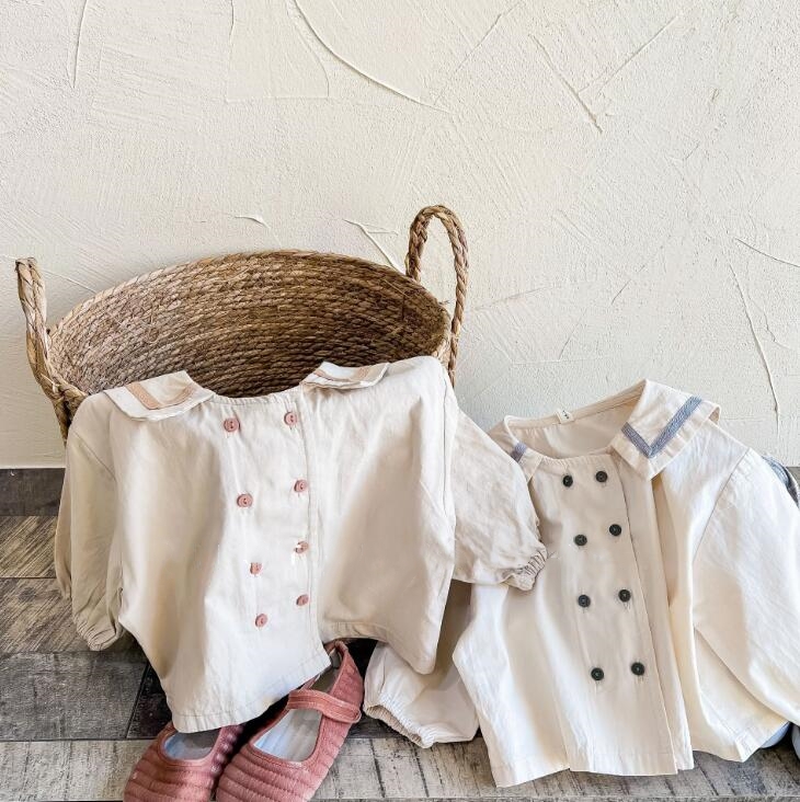 2023★春秋新作★韓国風子供服★シャツ★2色80-130CM