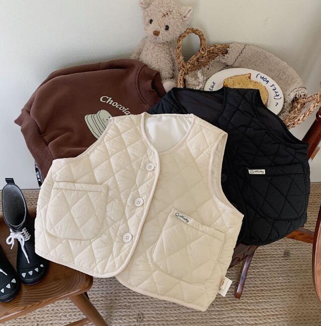 子供服★トップス★チョッキ★ベスト★韓国風子供服★キッズ★男女兼用★2色★90-140CM
