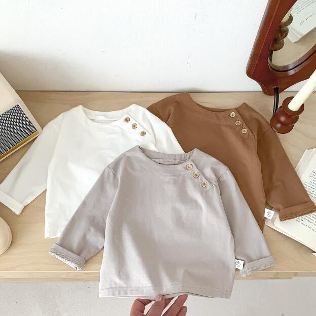 子供服★トップス★Tシャツ★韓国風子供服★長袖シャツ★男女兼用★3色★73-100CM
