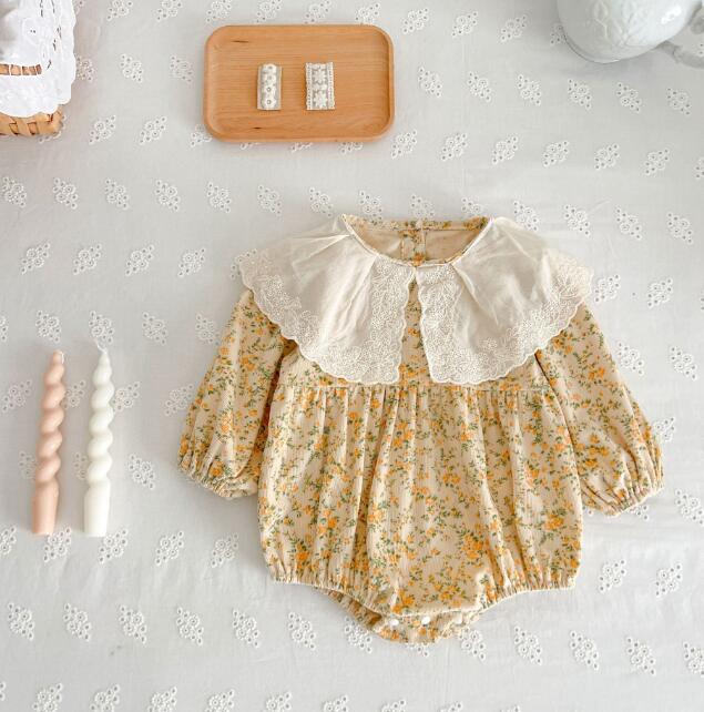 子供服★ロンパース★連体服★長袖★韓国風子供服★花柄★ベビー★66-100CM