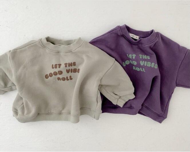 2023★春秋新作★韓国風子供服★トレーナー★カジュアル★2色66-100CM