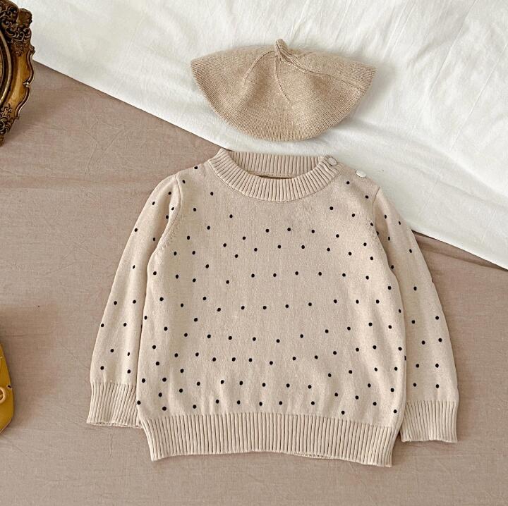 子供服★トップス★パーカー★韓国風子供服★ベビー★ドット★66-100CM