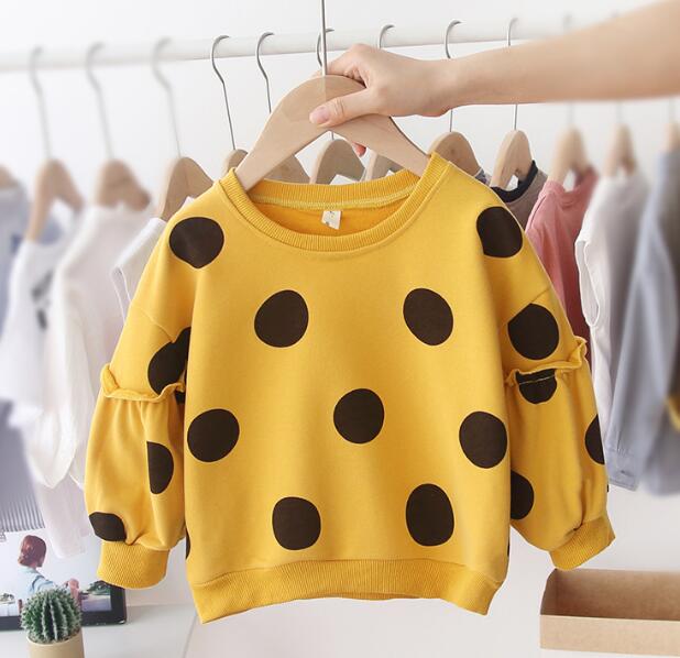 子供服★トップス★パーカー★水玉★キッズ女の子★2色★80-120CM