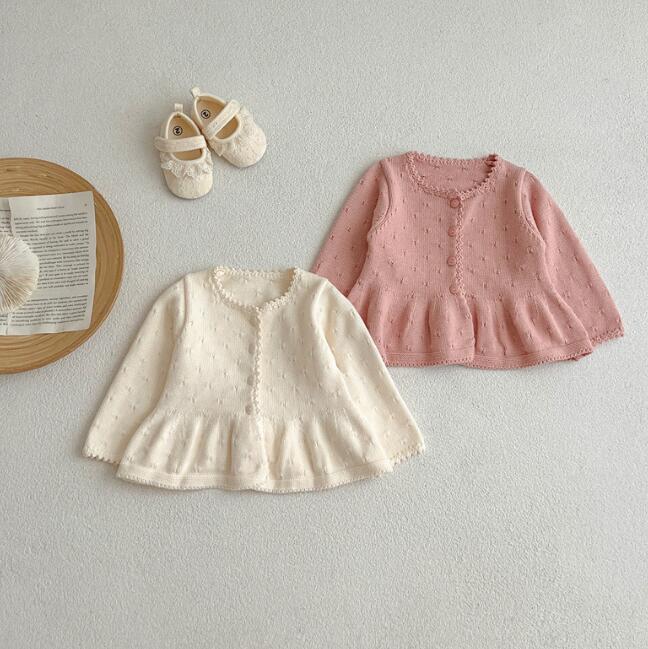 子供服★トップス★カーディガン★ニット★韓国風子供服★ベビー★2色★66-100CM