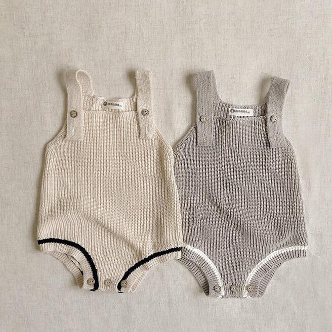 子供服★連体服★ロンパース★袖なし★韓国風子供服★ベビー★2色★66-90CM