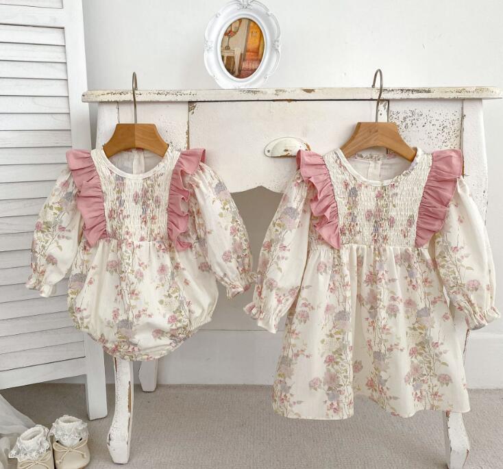 2024年春秋向け★ベビー&キッズ服　ワンピース&ロンパース★66-90/80-120★