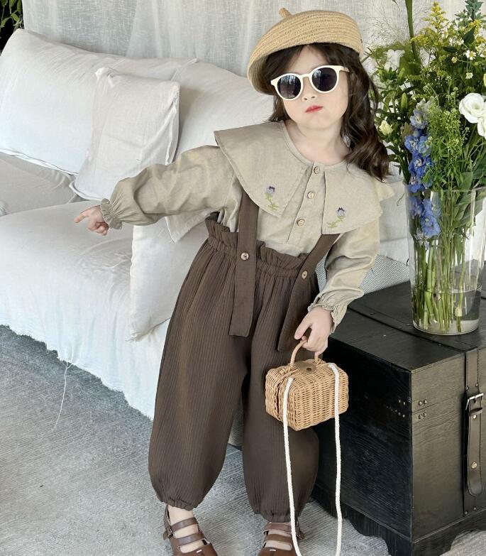 2024年新品★子供服 　トップス&サロペットズボン分けて販売★90-140cm★