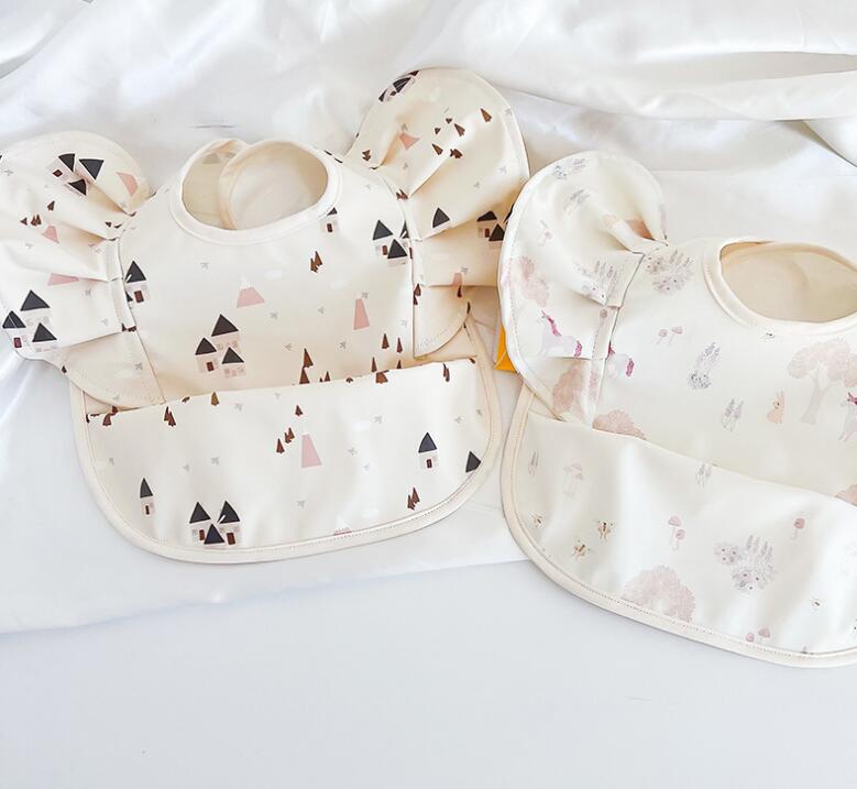 新登場★防水よだれかけ★ベビー涎掛け 食事用★快適　38種選べ