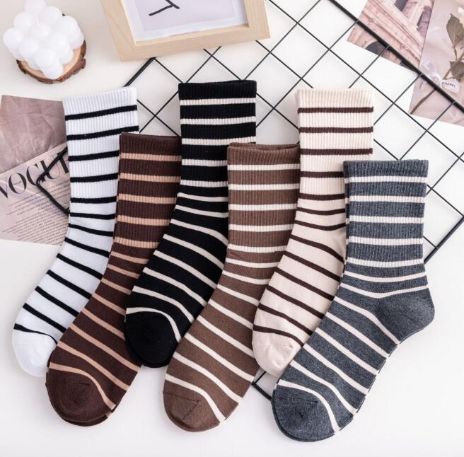 靴下★レディース★ソックス★大人用★女性用靴下★可愛い★ストライプ★多色