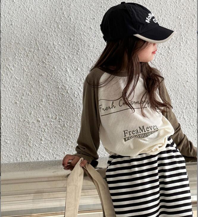 2024★春秋新作★韓国風子供服★Tシャツ★100-160CM