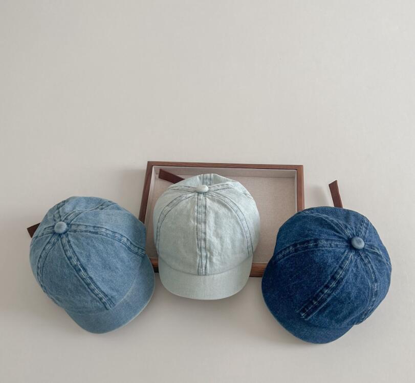 子供用★帽子★キャップ★野球帽★ベビー★男女兼用★日焼け防止★デニム★3色