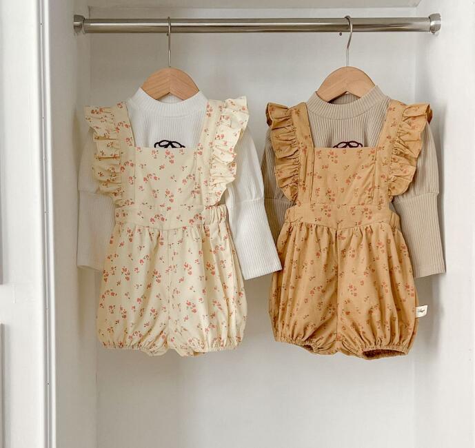 2024新型★ベビー服　サロペット&トップス分けて販売★66-100★2色