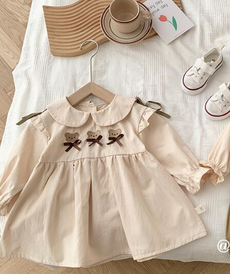 子供服★ワンピース★長袖★韓国風子供服★キッズ女の子★可愛い★73-130CM