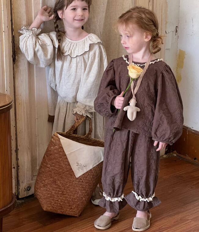 2024年新C★子供服　トップス+ズボン　セット★90-150cm★