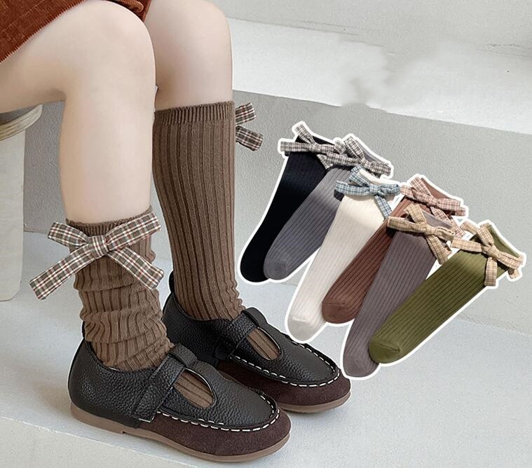 2024★春秋新作★ソックス★キッズ靴下★6色