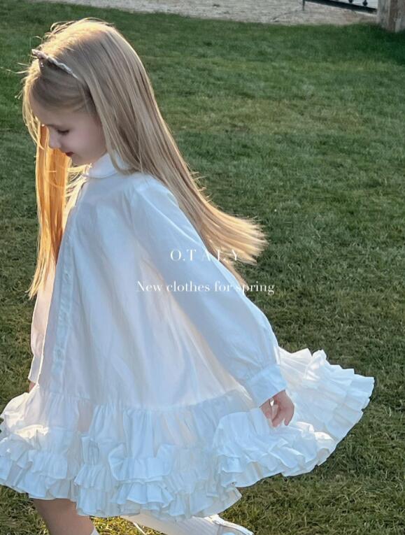 2024年otaly★子供服 　ワンピース★90-130cm★