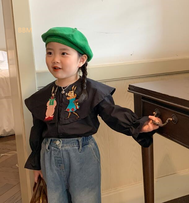 2024★春秋新作★韓国風子供服★シャツ★2色7-15