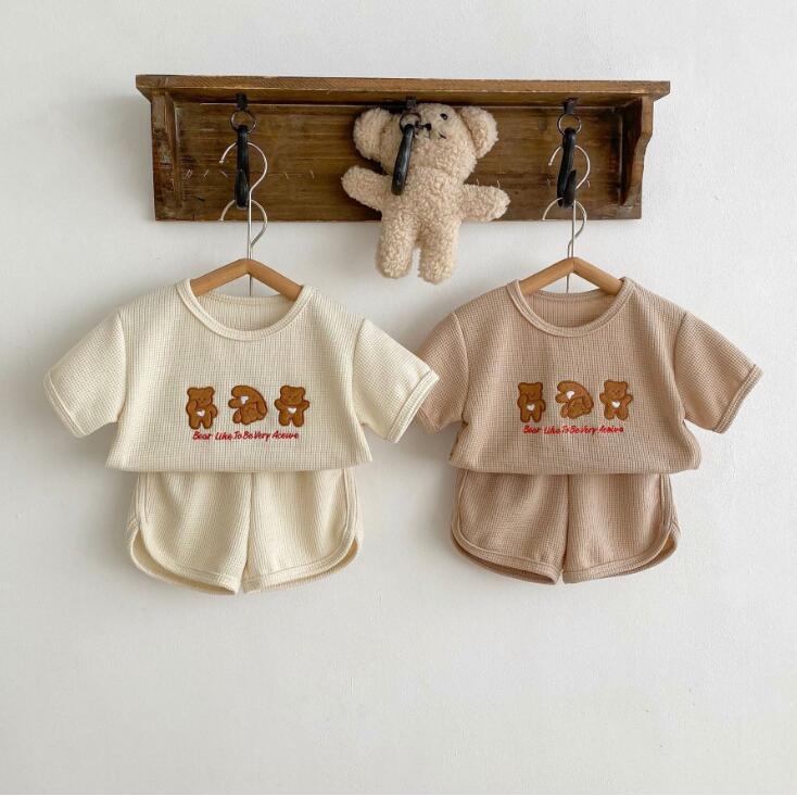 2024★春夏新作★韓国風ベビー服★トップス+ズボン★2色66-100CM