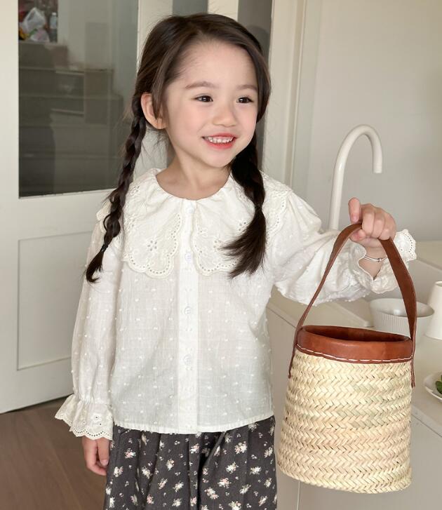 2024★春秋新作★韓国風子供服★シャツ★90-140CM