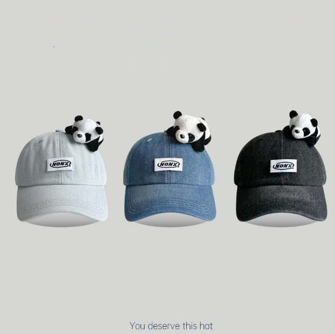 「2024」大人用★帽子★キャップ★レディース★日焼け防止★パンダ★野球帽★3色