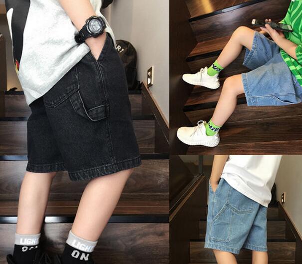 「2024」子供服★ズボン★ハーフパンツ★デニム★韓国風子供服★キッズ男の子★2色★110-160CM