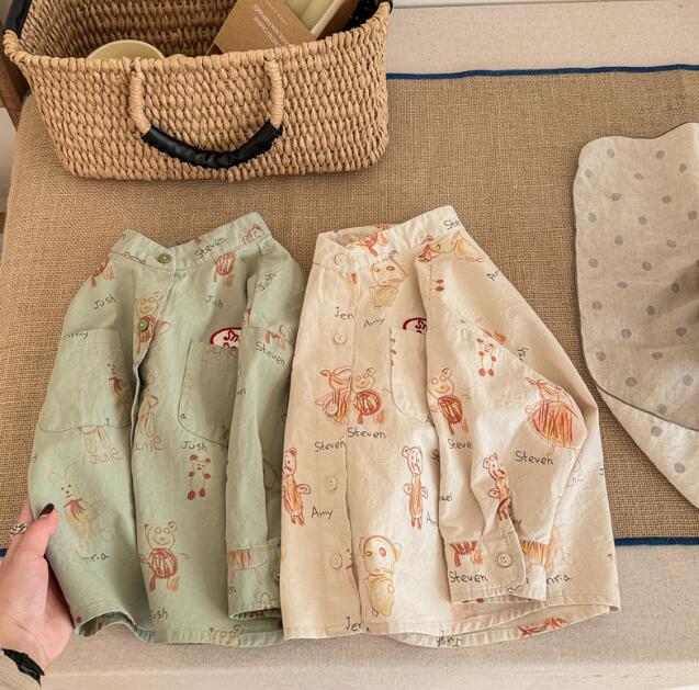 2024春夏★子供服 　トップス　シャツ★80-130cm★2色