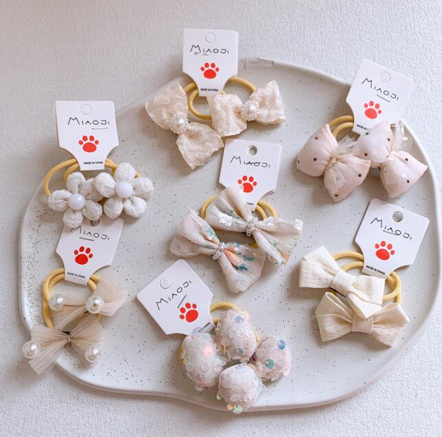 髪飾り★まとめ髪用★ヘアアクセサリー★子供用★ヘアゴム★2枚入り★可愛い★多色