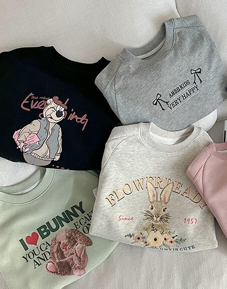 2024新品★子供服　トップス　トレーナー★90-150cm★5色