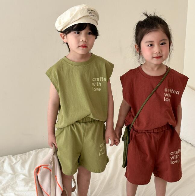 「2024」子供服★トップス+パンツ★セットアップ★キッズ★韓国風子供服★2色★80-150CM