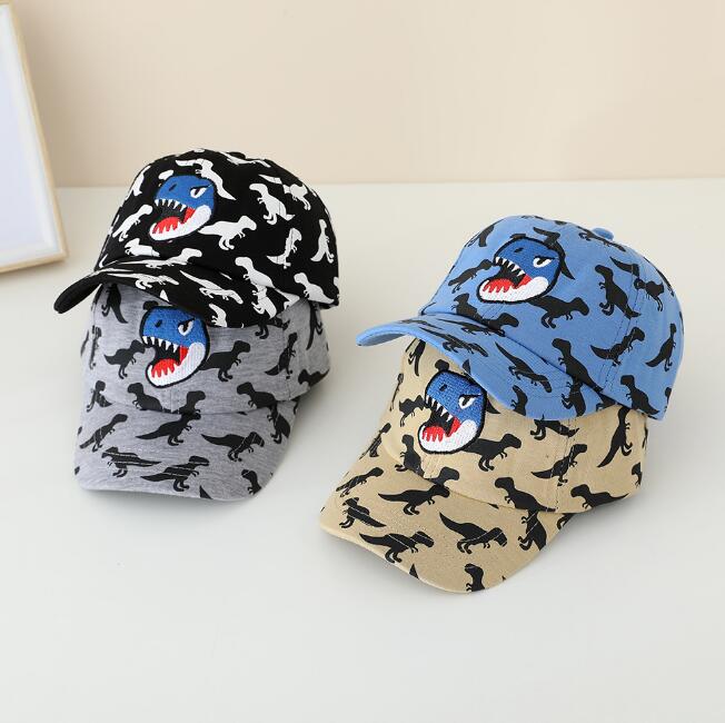 子供用★帽子★キャップ★キッズ★野球帽★日焼け防止★ダイナソー★5色
