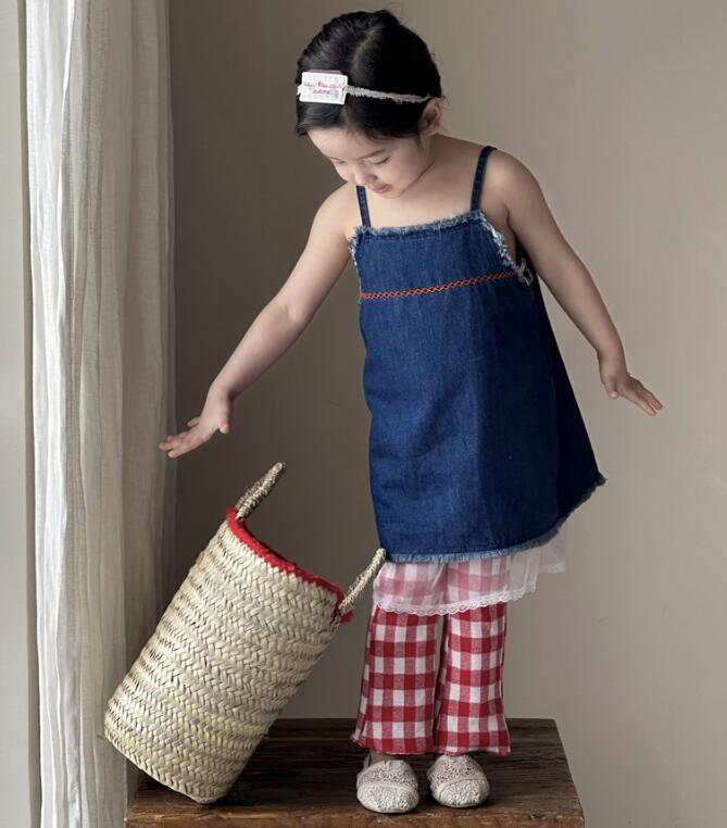 2024年新品★子供服　デニムワンピース&ズボン分けて販売★90-140cm★