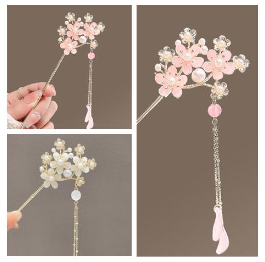 新作★女の子用★かんざし★簪★可愛い　花造形★まとめ髪用★髪飾り★ヘアアクセサリー★