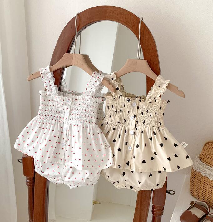 2024★春夏新作★韓国風子供服★トップス+ズボン★2色66-90CM