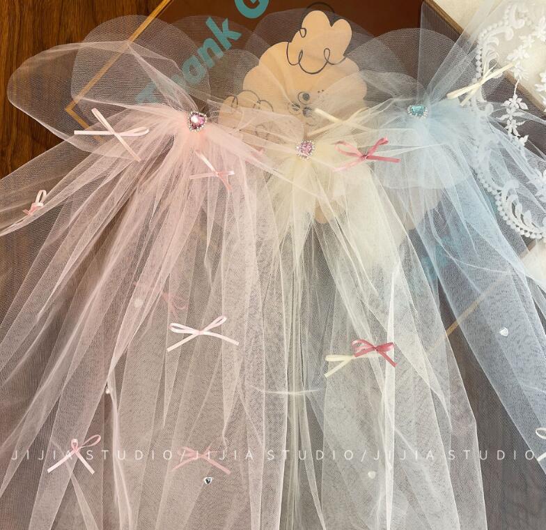 雑貨★髪飾り　ヘアビン　ベール★アクセサリー★3色