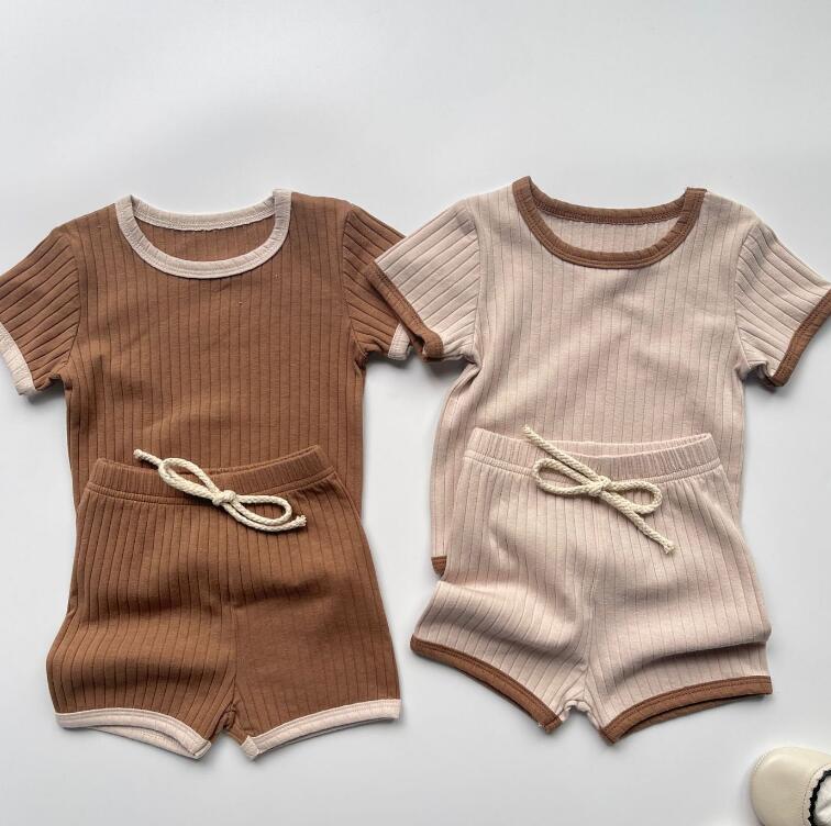 「2024」子供服★トップス+パンツ★セットアップ★ベビー★男女兼用★2色★73-90CM