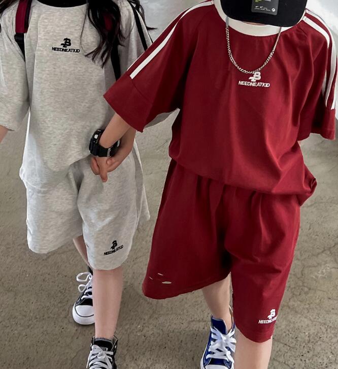 2024夏新品★子供服　トップス+ズボン　セット★90-160cm★2色