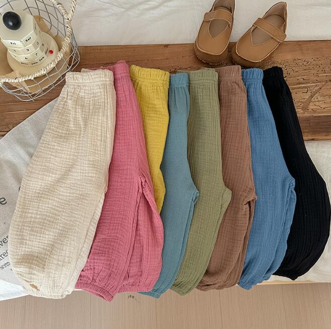 「2024」子供服★ボトムス★ズボン★キッズ★韓国風子供服★無地★8色★90-140CM